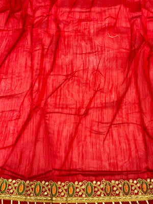 Regal Chiffon Foil Work Fancy Bandhej Saree