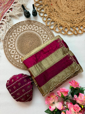silk saree and treading design