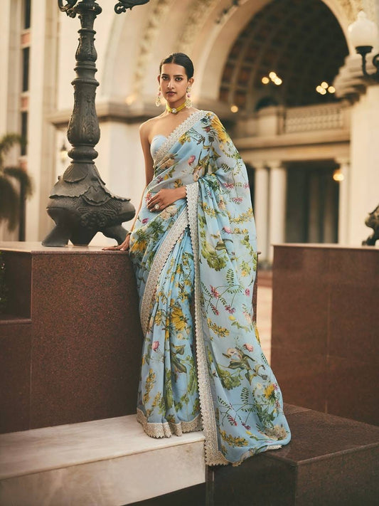 Pure Georgette Saree with beautiful design
